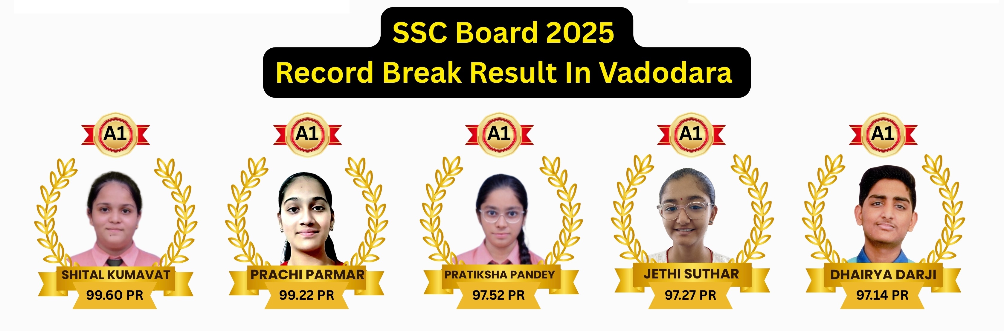 SSC Board 2025 Record Break Result In Vadodara - Noble Education Top Performers
